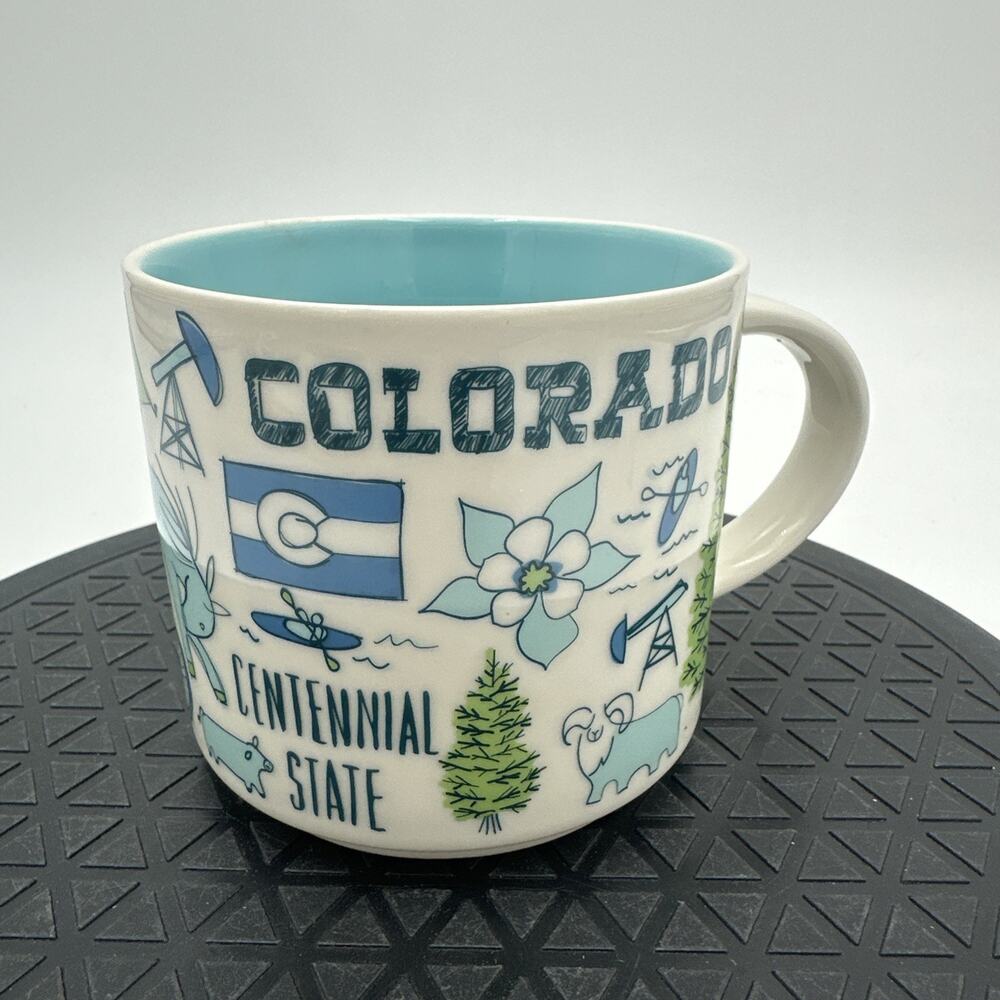 Starbucks Colorado Been There Series Coffee Mug Cup 2017 Blue Collectible NWOB